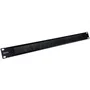Phasak Panel Guía de Cables con Cepillo 1U Negro PA 1901